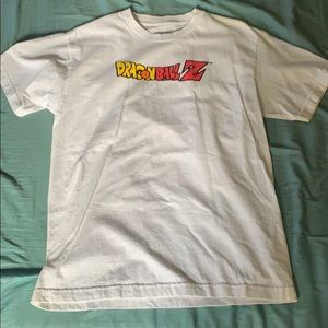 Dragon ball z white graphic t shirt